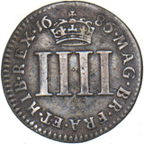 1686 Maundy Fourpence - James II British Silver Coin - Nice