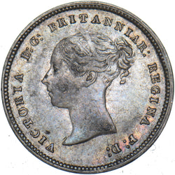 1851 Maundy Fourpence - Victoria British Silver Coin - Nice