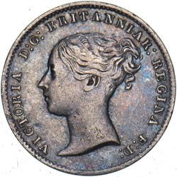 1866 Threepence - Victoria British Silver Coin - Nice