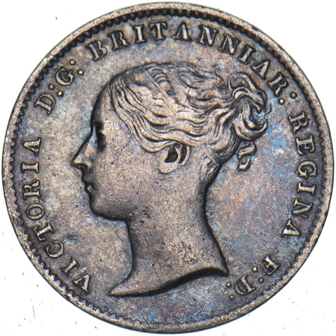 1866 Threepence - Victoria British Silver Coin - Nice