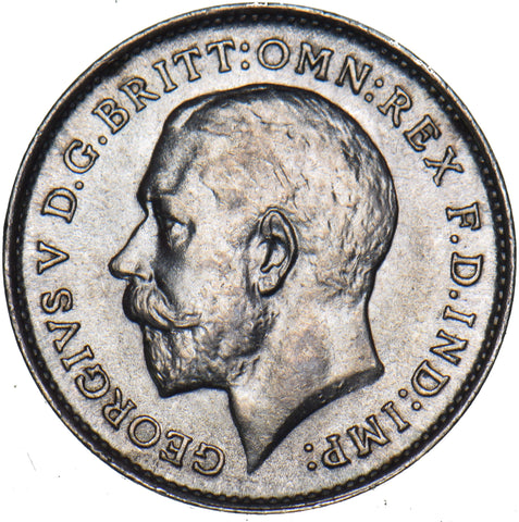 1911 Threepence - George V British Silver Coin - Superb