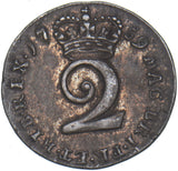 1759 Maundy Twopence - George II British Silver Coin - Very Nice
