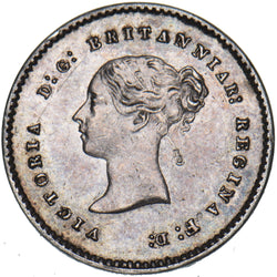 1858 Maundy Twopence - Victoria British Silver Coin - Very Nice