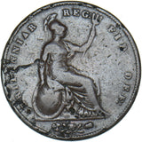 1847 Penny - Victoria British Copper Coin