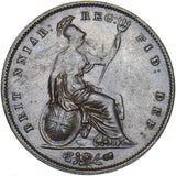 1853 Penny (OT) - Victoria British Copper Coin - Very Nice