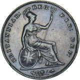1854 Penny (PT) - Victoria British Copper Coin - Nice