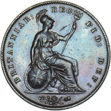 1858 Penny - Victoria British Copper Coin - Nice