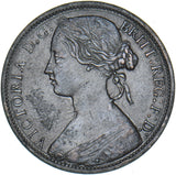 1866 Penny - Victoria British Bronze Coin - Nice