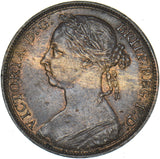 1892 Penny - Victoria British Bronze Coin - Very Nice