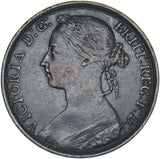 1893 Penny - Victoria British Bronze Coin - Nice