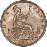 1893 Penny - Victoria British Bronze Coin - Very Nice