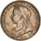 1900 Penny - Victoria British Bronze Coin - Very Nice