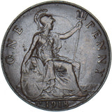 1918 KN Penny - George V British Bronze Coin - Nice