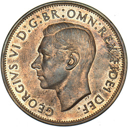 1951 Proof Penny - George VI British Bronze Coin - Superb
