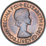 1953 Penny - Elizabeth II British Bronze Coin - Superb