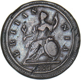 1722 Halfpenny - George I British Copper Coin - Nice