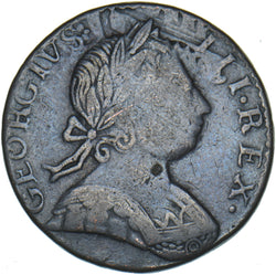 1775 Halfpenny (Contemporary Counterfeit) - George III British Copper Coin