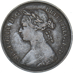 1879 Halfpenny - Victoria British Bronze Coin - Nice