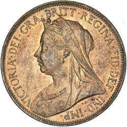 1899 Halfpenny - Victoria British Bronze Coin - Superb