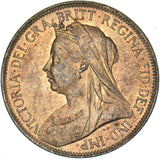 1899 Halfpenny - Victoria British Bronze Coin - Superb