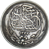 1917 Egypt 20 Piastres - Silver Coin - Nice