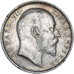 1905 India Rupee - Edward VII Silver Coin - Nice