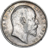 1905 India Rupee - Edward VII Silver Coin - Nice