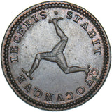 1786 Isle Of Man Penny - George III Copper Coin - Very Nice