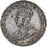 1914 H Australia Half Penny - George V Bronze Coin - Very Nice