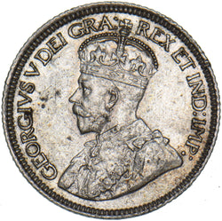 1918 Canada 10 Cents - George V Silver Coin - Very Nice
