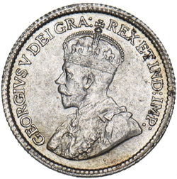 1918 Canada 5 Cents - George V Silver Coin - Very Nice