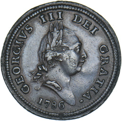 1786 Isle Of Man Halfpenny - Copper Coin - Nice