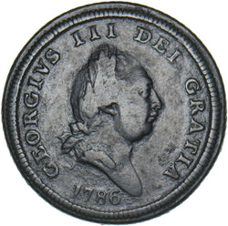 1786 Isle Of Man Halfpenny - Copper Coin