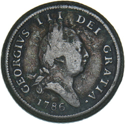 1786 Isle Of Man Halfpenny - Copper Coin