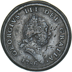 1786 Isle Of Man Halfpenny - Copper Coin