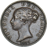 1839 Isle Of Man Halfpenny - Copper Coin - Nice