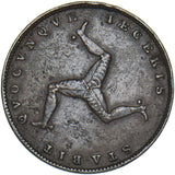1839 Isle Of Man Farthing - Copper Coin