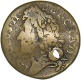 1689 Ireland Gunmoney Shilling (September) - James II Copper/Brass Coin