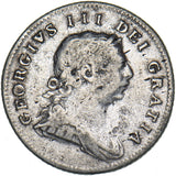 1805 Ireland 10 Pence Bank Token - George III Silver Coin