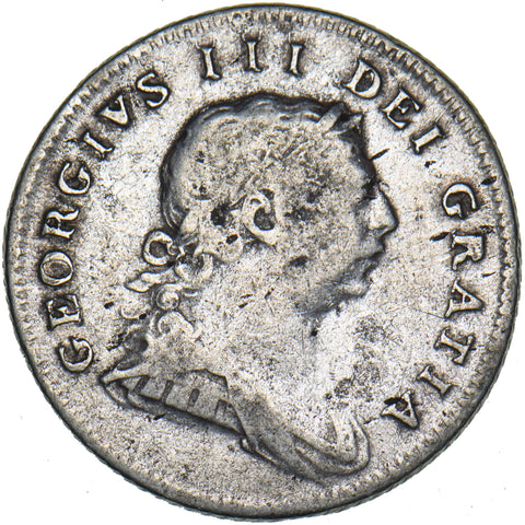 1805 Ireland 10 Pence Bank Token - George III Silver Coin