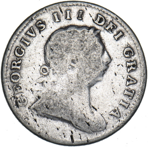 1805 Ireland 10 Pence Bank Token - George III Silver Coin