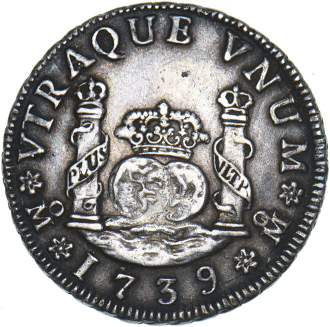 1739 Mexico 2 Reales - Philip V Silver Coin - Very Nice