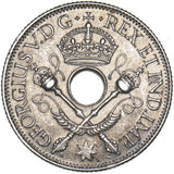 1935 New Guinea Shilling - George V Silver Coin - Very Nice