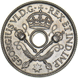 1938 New Guinea Shilling - George VI Silver Coin - Superb