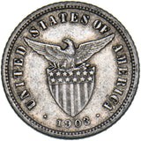 1903 US Philippines 10 Centavos - Silver Coin - Very Nice