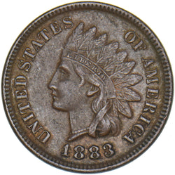 1883 USA 1 Cent (Penny) - Bronze Coin - Very Nice