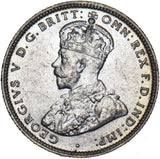1918 British West Africa Shilling - George V Silver Coin - Very Nice
