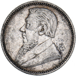 1897 South Africa Sixpence - Silver Coin - Nice