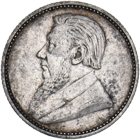 1897 South Africa Sixpence - Silver Coin - Nice