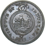 1811 Bristol & South Wales One Penny Copper Token